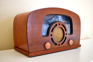 Curved Wood 1942 Zenith 6-D-2620 AM Vacuum Tube Radio Super Performer! Excellent Shape!