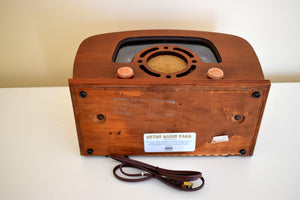 Curved Wood 1942 Zenith 6-D-2620 AM 真空管ラジオ スーパーパフォーマー！素晴らしい形状！