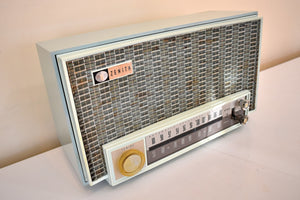 ダイヤモンド ブルー 1963 ゼニス モデル 7K06 AM FM 真空管ラジオ 素晴らしい状態です！