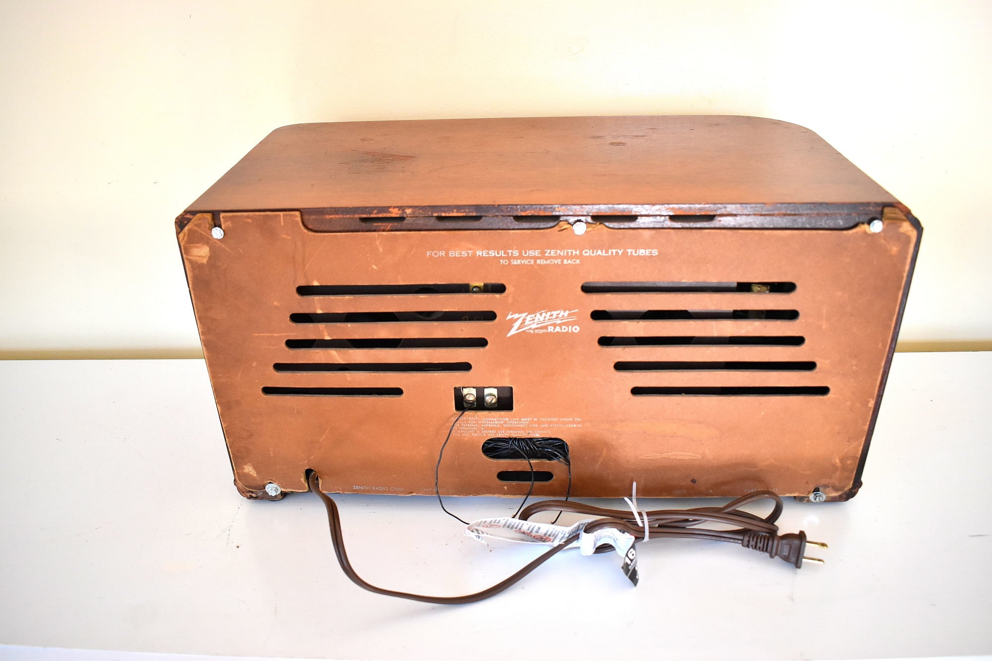 1948s 年代真空管ラジオ ZENITH アメリカ製-