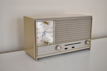 Load image into Gallery viewer, Sandalwood Beige Mid Century 1965 Zenith A-462-L AM/FM Solid State Radio Sounds Great!