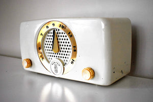 ホワイトエレファント 1952 ゼニス K510W AM 真空管ラジオ 部屋の中に象が響きます！