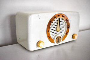 ホワイトエレファント 1952 ゼニス K510W AM 真空管ラジオ 部屋の中に象が響きます！