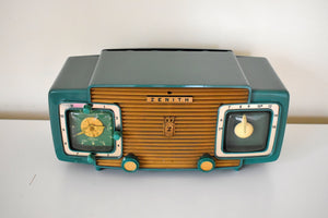 Gumby Green 1952 Zenith Model K622 AM Vintage Vacuum Tube Radio Gorgeous Looking Restoration