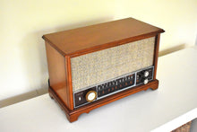 Load image into Gallery viewer, Fine Solid Wood Cabinetry Mid Century 1963 Zenith Model K731 AM FM Vacuum Tube Radio Excellent Condition Stellar Sounding!