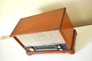 Fine Solid Wood Cabinetry Mid Century 1963 Zenith Model K731 AM FM Vacuum Tube Radio Excellent Condition Stellar Sounding!