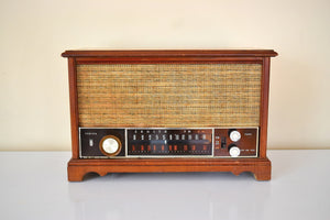 Honey Maple Wood Mid Century 1959 Zenith Model K731 AM FM Vacuum Tube Radio Excellent Condition Sounding Marvelous!