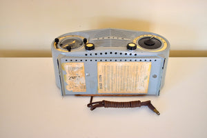 Gray Owl Eyes 1953 Zenith Model L515G AM Vacuum Tube Radio Excellent Condition Great Sounding!