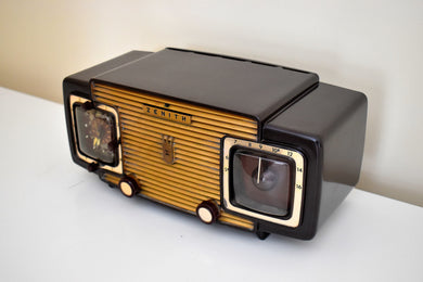 Godiva Gold 1953 Zenith Model L622 AM Vintage Vacuum Tube Radio Gorgeous Looking and Sounding!