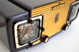 ゴディバ ゴールド 1953 ゼニス モデル L622 AM ヴィンテージ真空管ラジオ 見た目も音もゴージャス！