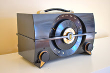 Charger l&#39;image dans la galerie, Harley Black 1954 Zenith Model R615Y AM Vacuum Tube Radio Loud As A FatBoy!
