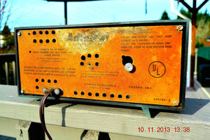 SOLD! - March 8, 2014 - GUMBY GREEN Vintage Atomic Age 1955 Admiral 5S38 Tube AM Radio Clock Alarm Works! - [product_type} - Admiral - Retro Radio Farm