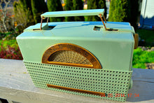 Charger l&#39;image dans la galerie, SOLD! - April 14, 2014 - SAGE GREEN Retro Space Age 1953 Philco B652 Portable Tube AM Radio RARE! - [product_type} - Philco - Retro Radio Farm
