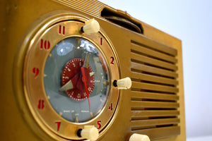 Bluetooth Ready To Go - Blonde 1950 General Electric Model 508 AM Clock Radio Works Great!
