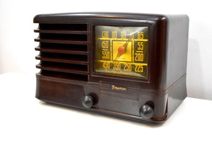 Robusto Brown Bakelite 1941 Emerson Model 330 AM Tube Radio Sounds Marvelous!