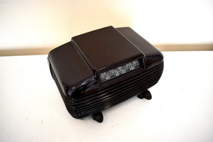 Umber Brown Bakelite 1951 Airline Model 15GCB-1583 Vacuum Tube AM Radio Excellent Condition! Sounds Great!