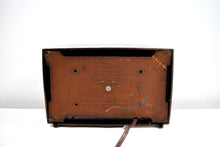 Load image into Gallery viewer, Mahogany Brown Bakelite 1950 Emerson Model 653-B AM Vacuum Tube Radio Sounds Amazing!