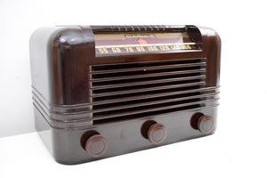 Magnificent Brown Bakelite 1945 RCA Victor Model 56X Vacuum Tube AM Radio Boom Box!