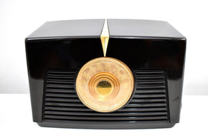 Bluetooth Ready To Go - Siena Brown Bakelite 1949 RCA Victor Model 8X541 Vacuum Tube AM Radio Beauty Great Sounding!