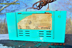 SOLD! -April 4, 2016 - BLUETOOTH MP3 Ready - Aquamarine Retro Mid Century Vintage 1959 Admiral Model Y838 AM Tube Radio Totally Restored! - [product_type} - Truetone - Retro Radio Farm
