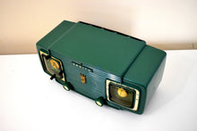 Load image into Gallery viewer, Gumby Green 1953 Zenith Model L520F AM Vintage Vacuum Tube Radio Gorgeous Looking and Sounding!