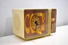Load image into Gallery viewer, GROOVY Retro Solid State 1970&#39;s General Electric C3300A AM Clock Radio Alarm Very Brady!