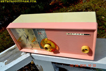 Load image into Gallery viewer, SOLD! - Apr 28, 2016 - BLUETOOTH MP3 READY - Pastel Pink Retro Jetsons 1958 Motorola Model 5C24PW Tube AM Clock Radio Totally Restored! - [product_type} - Motorola - Retro Radio Farm