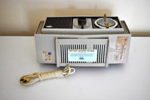 Load image into Gallery viewer, Toffee and Ivory Mid-Century 1963 Motorola Model C4S131 Vacuum Tube AM Clock Radio Rare Color Combo!