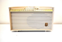 Load image into Gallery viewer, Beige Sundial 1953 Motorola 53X Tube AM Antique Radio Nice Color! Nice Performer!
