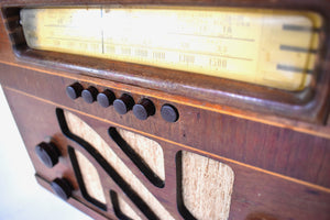 職人手作りの木製 1939 ～ 40 年 Philco モデル 40-145 真空管 AM ラジオ、プッシュボタン付き。素晴らしいですね！非常に良い状態！