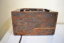 Load image into Gallery viewer, Artisan Handcrafted Wood 1939-40 Philco Model 40-145 Vacuum Tube AM Radio With Push Buttons! Sounds Wonderfull! Excellent Condition!