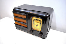 Load image into Gallery viewer, Espresso Brown Bakelite 1938 Philco Model 38-12CB Vacuum Tube AM Radio Sounds Great Awesome Condition!