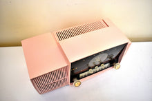 Load image into Gallery viewer, Bluetooth Ready To Go - Princess Pink Mid Century 1959 General Electric Model 913D Vacuum Tube AM Clock Radio