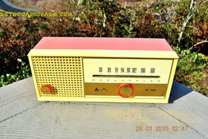SOLD! - Feb 17, 2015 - CARNATION PINK Retro Jetsons early 60s Arvin Model 30R12 Tube FM RADIO Works! - [product_type} - Arvin - Retro Radio Farm