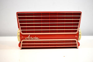 Coral Red 1958 Arvin Model 2581 Vacuum Tube Radio Great Receiver! What a Cutie!