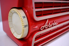 Load image into Gallery viewer, Coral Red 1958 Arvin Model 2581 Vacuum Tube Radio Great Receiver! What a Cutie!