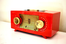 画像をギャラリービューアに読み込む, Bluetooth 準備完了 - クリムゾンレッド 1955 ゼニス「ブロードウェイ」モデル R511 真空管ラジオ 見た目も音も素晴らしい！非常に良い状態！