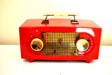 Load image into Gallery viewer, Bluetooth Ready To Go - Crimson Red 1955 Zenith &quot;Broadway&quot; Model R511 Vacuum Tube Radio Looks and Sounds Great! Excellent Condition!