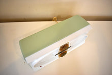 Load image into Gallery viewer, Mint Green 1959 Truetone D2082A Tube AM Radio Rare Mid Century Beauty! Sounds Great!