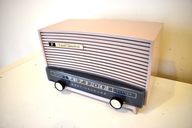 Bluetooth Ready To Go - Mochachino 1959 Westinghouse Model H-675T5 AM Vacuum Tube Radio Excellent Condition Works Great!