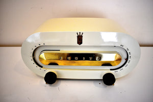 Cream Ivory Bakelite 1951 Zenith Consol-Tone Model H511 Vacuum Tube Radio Looks and Sounds Great! Excellent Condition!