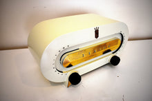 Load image into Gallery viewer, Cream Ivory Bakelite 1951 Zenith Consol-Tone Model H511 Vacuum Tube Radio Looks and Sounds Great! Excellent Condition!