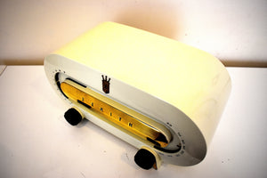 Cream Ivory Bakelite 1951 Zenith Consol-Tone Model H511 Vacuum Tube Radio Looks and Sounds Great! Excellent Condition!