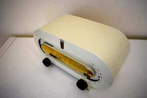 Cream Ivory Bakelite 1951 Zenith Consol-Tone Model H511 Vacuum Tube Radio Looks and Sounds Great! Excellent Condition!