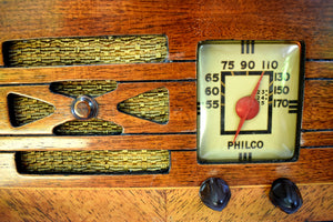 Pre-War Vintage Wood 1939 Philco Model A52CK-1 AM Radio Sounds Great Hardwood Cabinet Stunning Condition Sounds Wonderful!