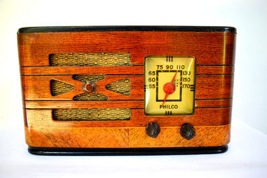 Pre-War Vintage Wood 1939 Philco Model A52CK-1 AM Radio Sounds Great Hardwood Cabinet Stunning Condition Sounds Wonderful!